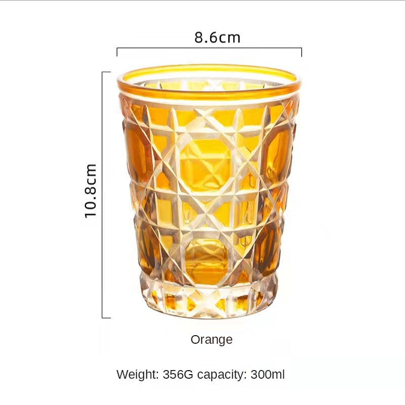 Luxury Crystal Glass for Whiskey, Cocktails, Water, Beer / Wine